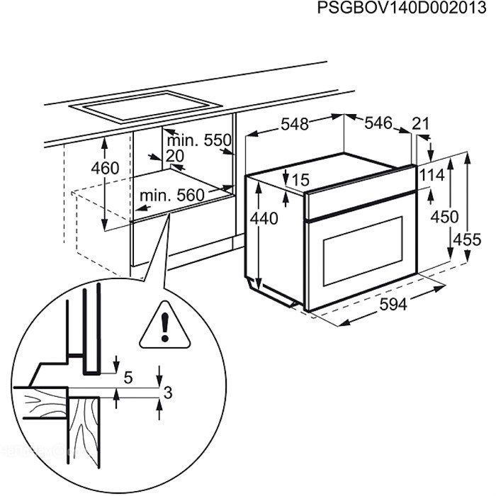 Духовой шкаф electrolux evk 5840 aax